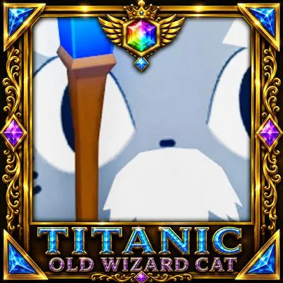 Titanic Old Wizard Cat