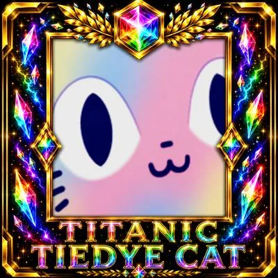 Titanic Tiedye Cat