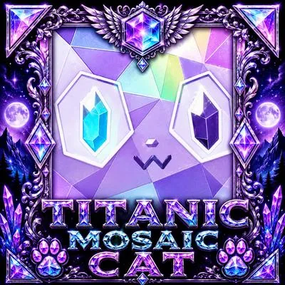 Titanic Mosaic Cat