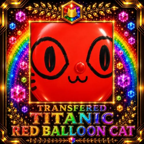 Transfered Titanic Red Balloon Cat