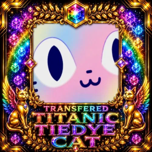 Transfered Titanic Tiedye Cat