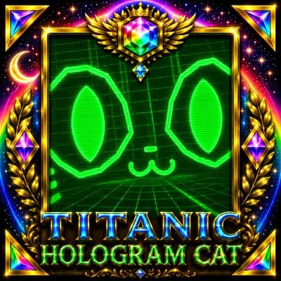 Titanic Hologram Cat