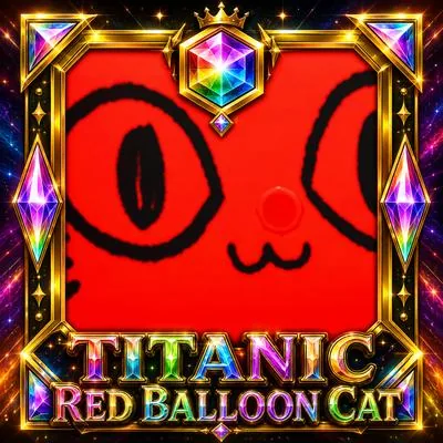 Titanic Red Balloon Cat