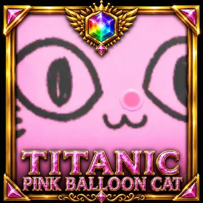 Titanic Pink Balloon Cat