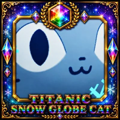 Titanic Snow Globe Cat