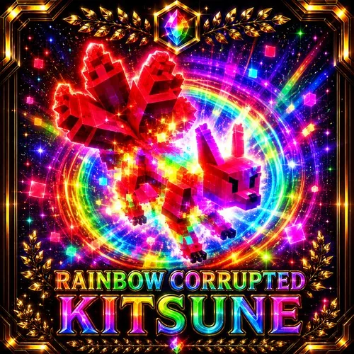 Rainbow Corrupted Kitsune